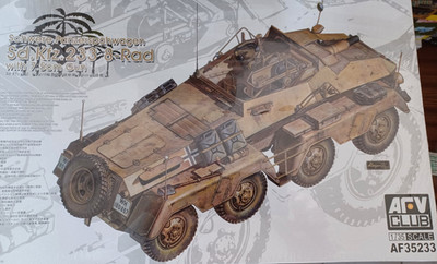 1:35 AFV-Club AF35233 Sd.Kfz.233 8-Rad with 7,5cm Gun selten