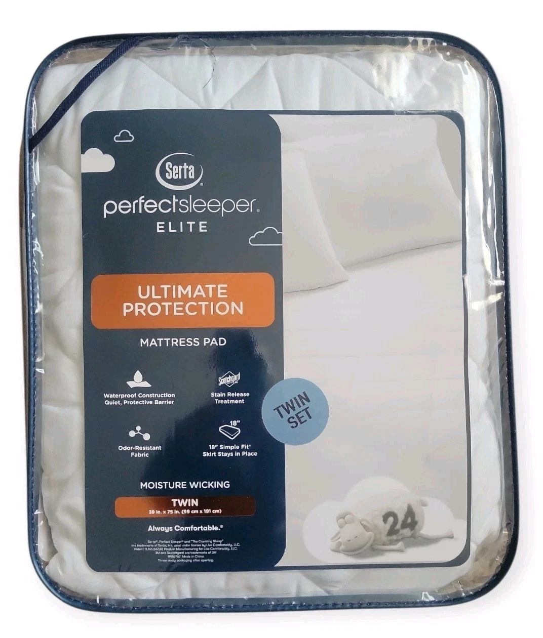 Twin Mattress Protector Serta Ultimate Protection Pad Waterproof