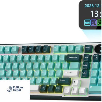 RK ROYAL KLUDGE S98 mechanische Tastatur mit Smart Display und Knopf