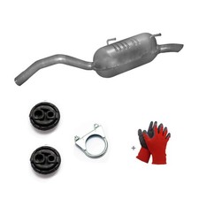 Endschalldämpfer Auspuff+Anbausatz für Peugeot 807 2.0 HDi 107PS +Citroen C8