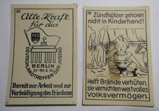 Original alte Streichholzetiketten "DDR 1950" ohne Streichhölzer Schachtel