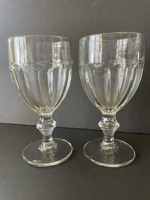 Libbey Gibraltar Duratuff Water Goblets 6 5/8'' Glasses Clear 2