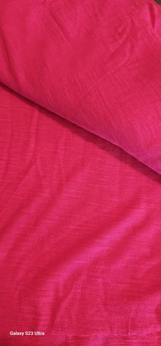 Fabric Sewing Crafting Stretch Jersey Hot Pink Lightweight Soft 2 1/2 Yds x 64" - Picture 2 of 3