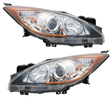 B-Ware Scheinwerfer Set für Mazda 3 BL 2008-2014 HB3 H11 Halogen LWR Stellmotor