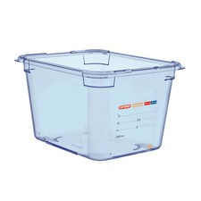Araven 07834 Clear Blue 1/2 Size x 8"D Food Box