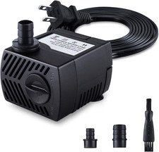 Fountain Pump, 80GPH 4W 300L/H Submersible Water Pump, Durable Outdoor Fountain