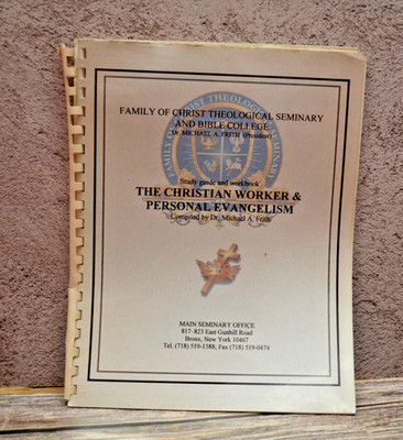 The Christian Worker & Personal Evangelism Study Guide Workbook Frith 