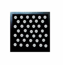 1 CT Natural White Diamond 1.50mm, 60pcs Round Cut VVS1 D Grade Certified D02