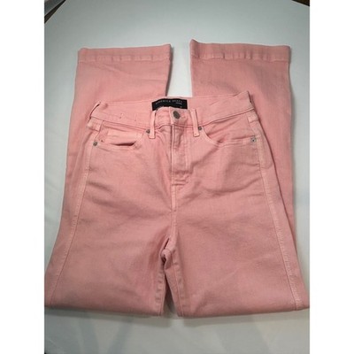 Veronica Beard ''Carson'' Women 27 Pink Flare Leg High Rise Stretch Denim