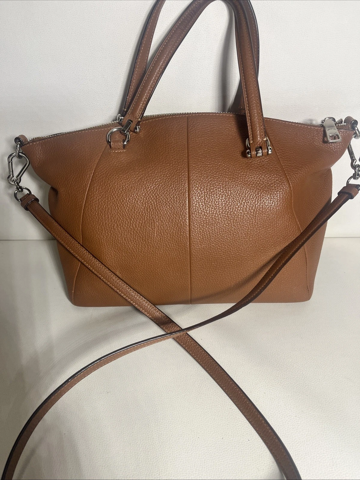 Borsa a tracolla Coach Prairie borsa sella pelle marrone tracolla