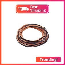 PH PandaHall 6.5ft Flat Genuine Leather Cord 3mm 1/8" Leather Braiding String B