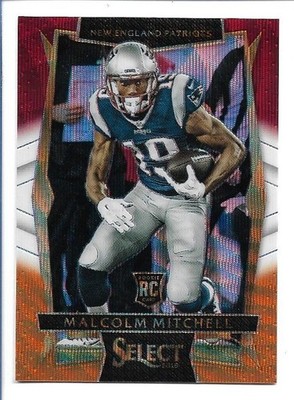Malcolm Mitchell  2016 Panini Select Tri-Color Prizm Rookie #77 - Patriots RC