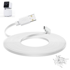 20 ft Cable for WYZE Cam Pan v3 Camera Flat Micro USB Extension Power Cord 90...
