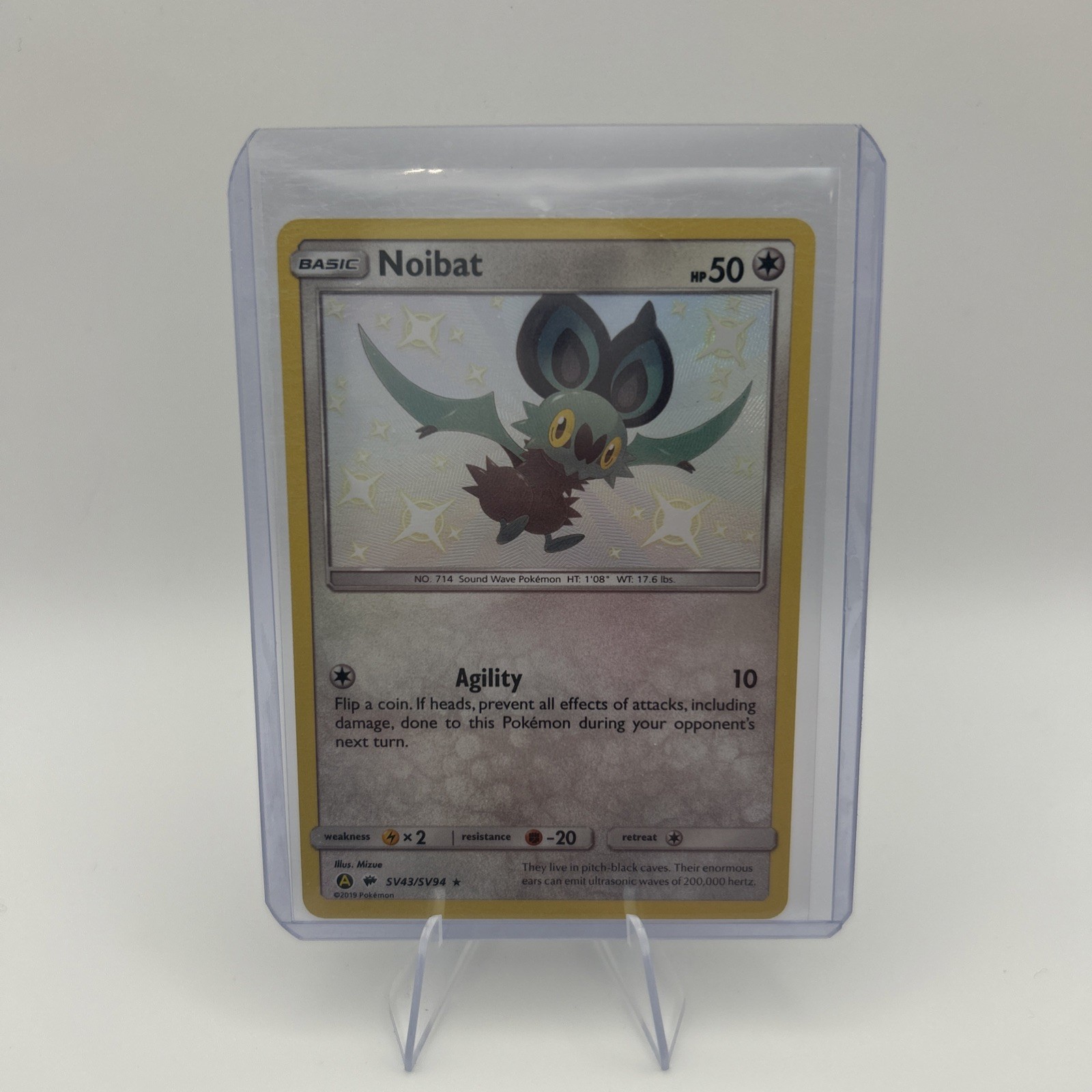 Noibat SV43/SV94 Hidden Fates Baby Shiny Pokemon TCG NM/MINT