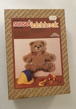 Sunset  Latch Hook Kit "Wooly Bear" #8432 16.5 X 16.5 Vintage 1980 NOS