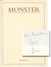 Ronald Jones MONSTER First Edition inscribed Signed 1993 #153419