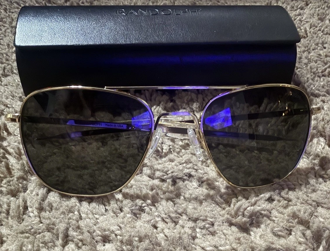 Randolph Engineering Gold Sunglasses Men's Aviator for sale | eBay