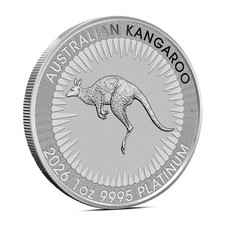 2026 1 oz Australian Kangaroo Platinum Coin (BU) 2147.47 per troy oz
