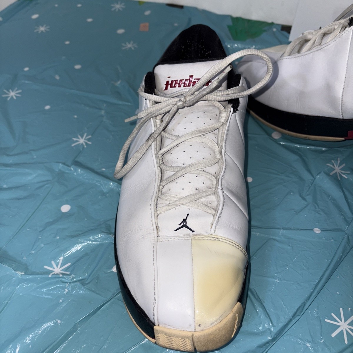Air Jordan Team Elite II White/Varsity White Red Black Sz 13  display picture 1