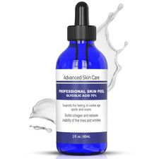 Glycolic Acid Face Peel Serum 70 Strength - at Home Chemical Peel for Face 2Oz