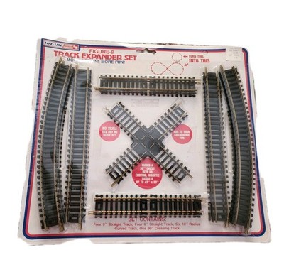 Life-Like Trains HO Scale Figure-8 Track Expander Set #8651 Steel Track NOS New