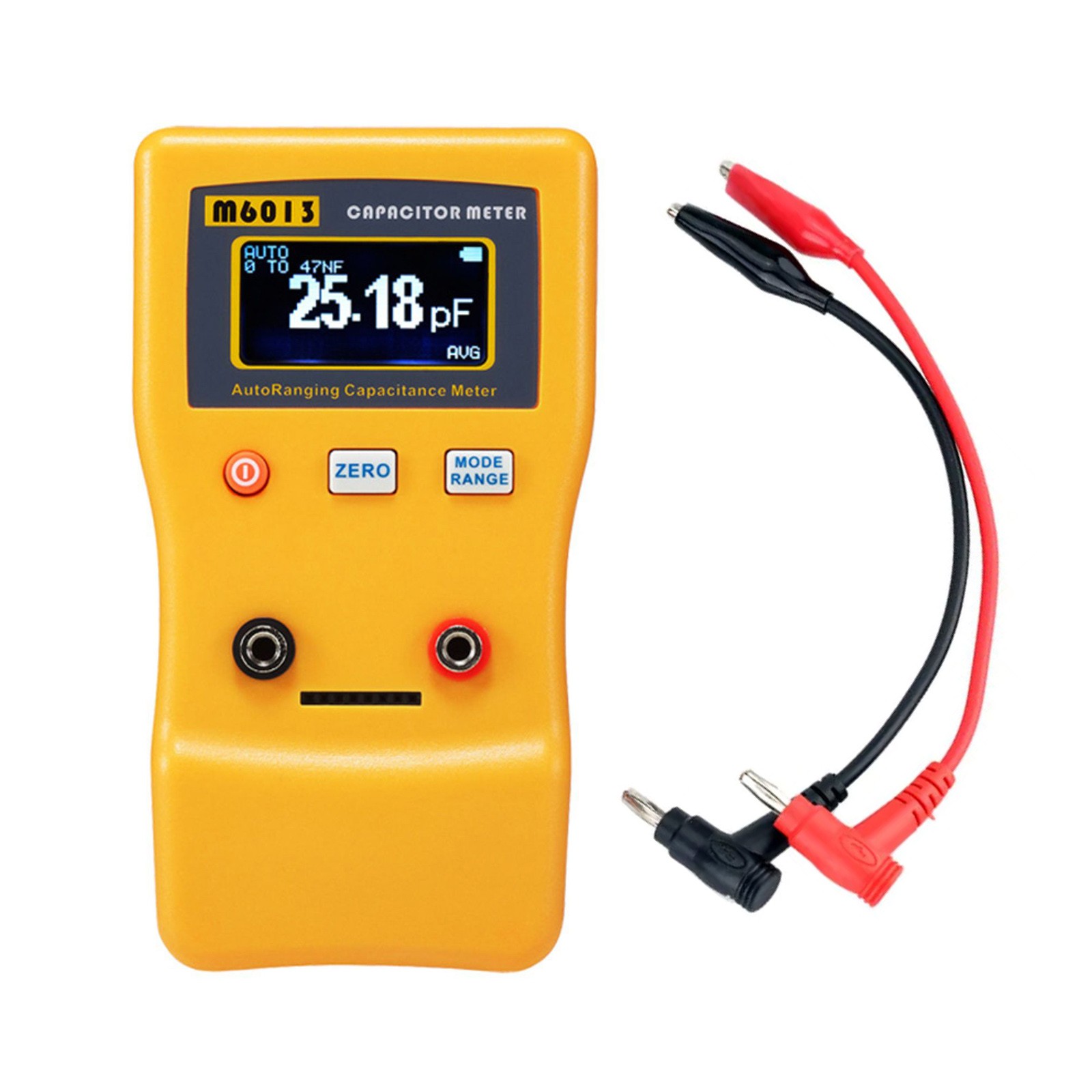Portable M6013 Capacitor Meter Auto Rang Measuring Capacitance Tester Instrument