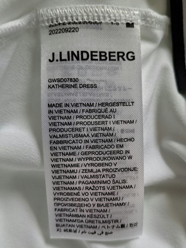 J.Lindeberg Katherine Golf Dress S White Green Logo Print Women's Polo Dress NWT - Picture 24 of 24