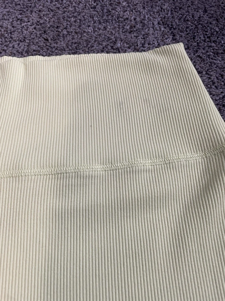 Offline By Aerie Neon Green Ribbed 3” Shorties Size XL - Image 3 of 4