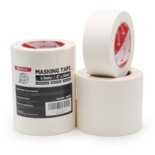 Masking Tape, 2 Inch x 55 Yards 3 Rolls Total 165 Yards - Medium Adhesion W...