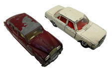 LOT OF 2 TOMICA 1976 JAPAN ROLLS ROYCE & MERCEDES BENZ 450SEL DIECAST CAR TOYS