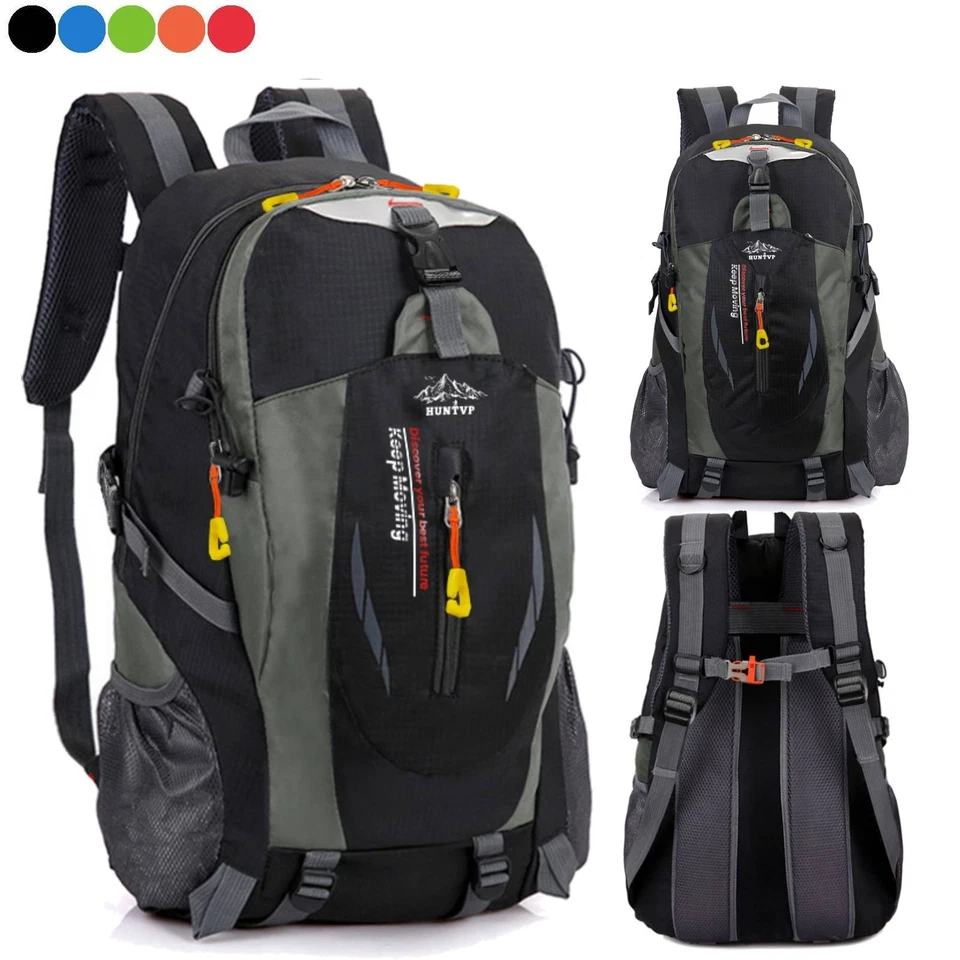 HUNTVP 30L Hiking Camping Backpack Waterproof Large Rucksack Outdoor Sports Travel Bag
