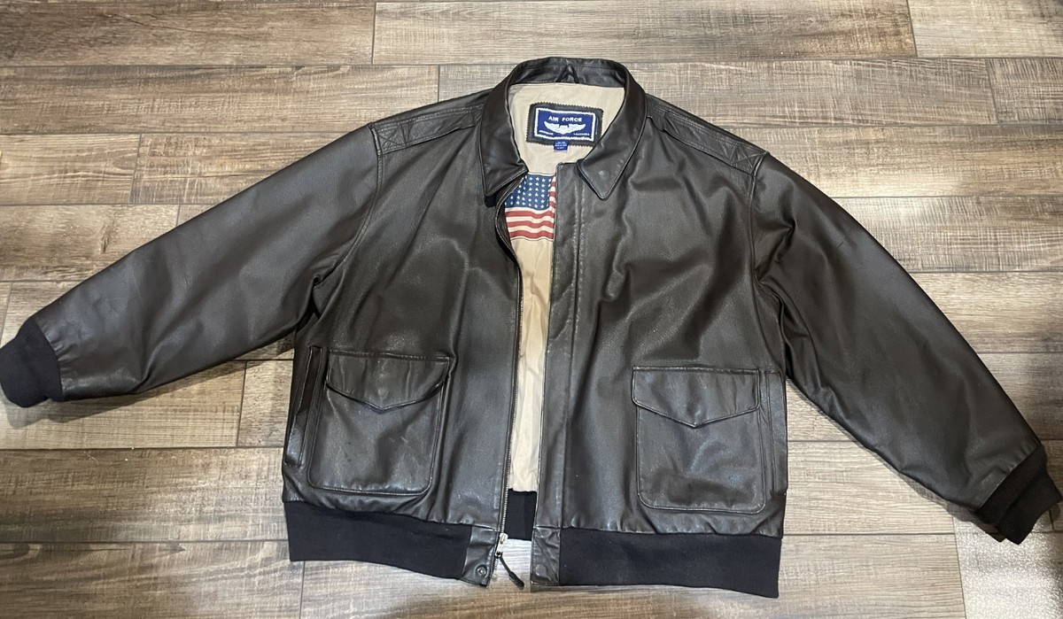 Mens Jackets Airborne Leather Jacket Airborne Mens Brown Long