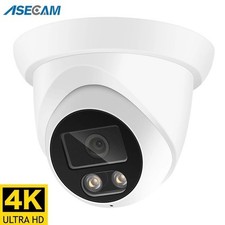 4K 8MP IP Camera Outdoor PoE Audio 2.8mm Wide Angle AI Night Vision UK Stock