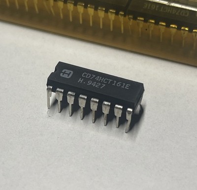 1 Stück - Harris CD74HCT161E / 74HCT161E   4-Bit Synchronous Binary Counter  NOS
