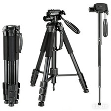70" 2 in 1 Aluminum Alloy camera tripod w/ carrying bag for DSLR
