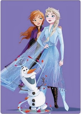 Frozen Anna-Elsa-Olaf Decke - Fleece Decke - Kuscheldecke - 100 cm x 140 cm