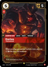 Darius - Trifarian (Alternate Art) (027a/298) - Origins Foil (Riftbound TCG) Nea — live eBay listing