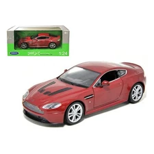 Welly 24017r Aston Martin V12 Vantage Diecast Model, Classic Red, 1/24 Scale,...