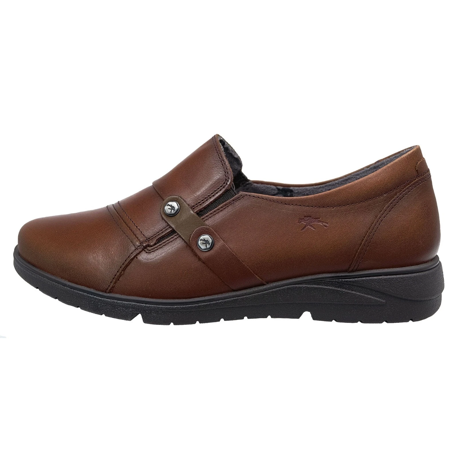 Fluchos Styll: Brown Leather Comfort Shoes For Women F1567