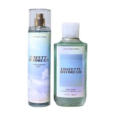 Bath and Body Works Discontinued 2 pc Confetti Daydream Body Wash And Spray Mist