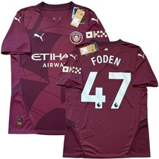 2024/25 Manchester City Third Jersey 47 Foden Medium Puma Premier League 3rd