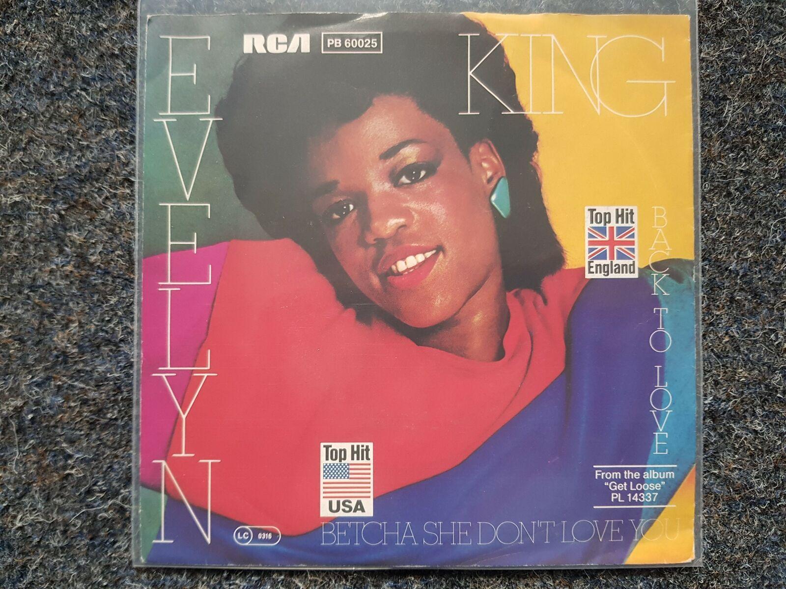 7"" Single Vinyl Evelyn King - Back to love GERMANY