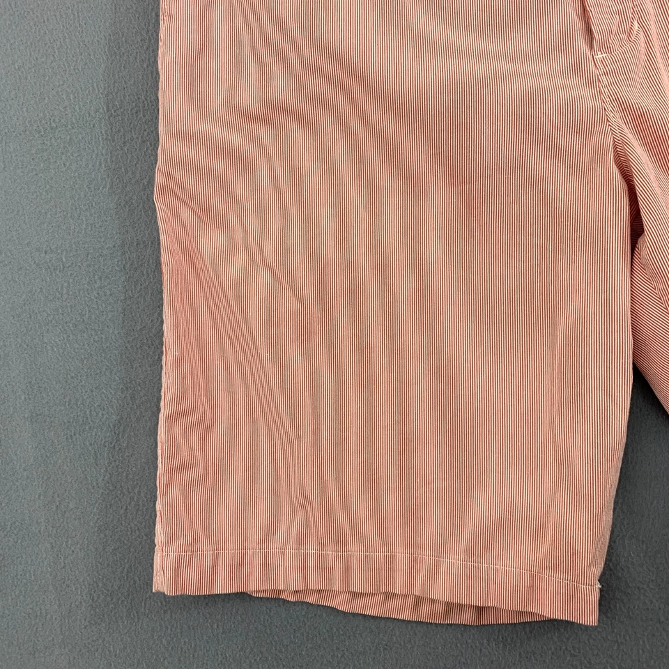 Pantalones Cortos Banana Republic Para Hombre Talla 38 Pin Rayas Frente Plano Algodón 11" Entrepierna Foto 4 de 4