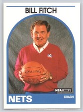 1989-90 Hoops #327 Bill Fitch - New Jersey Nets