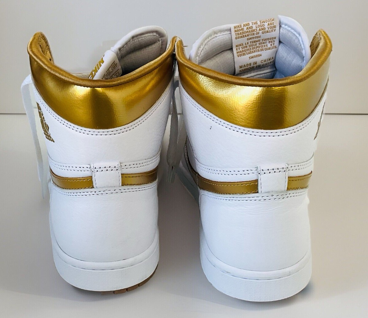 Nike Air Jordan 1 白 金 Gold 29cm US12 OG Size 8 - Air Jordan 1 Retro OG High Metallic Gold W for sale