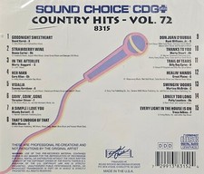 SC8315 COUNTRY  HITS  NEW IN PLASTIC SOUND CHOICE KARAOKE LOT EB