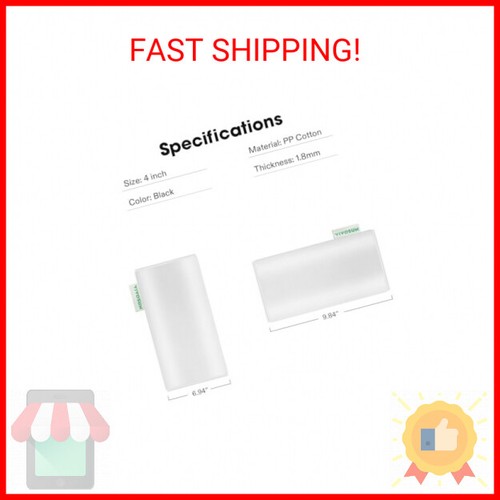 VIVOSUN 4 Inch Prefilter for 4" Carbon Filter, White, 9.84" Long - Picture 2 of 2