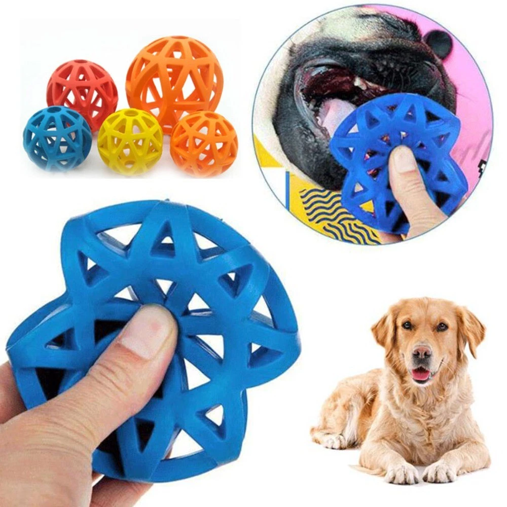 Resistant Rubber Funny Pet Accessories Dog Toy Hollow Balls Dog