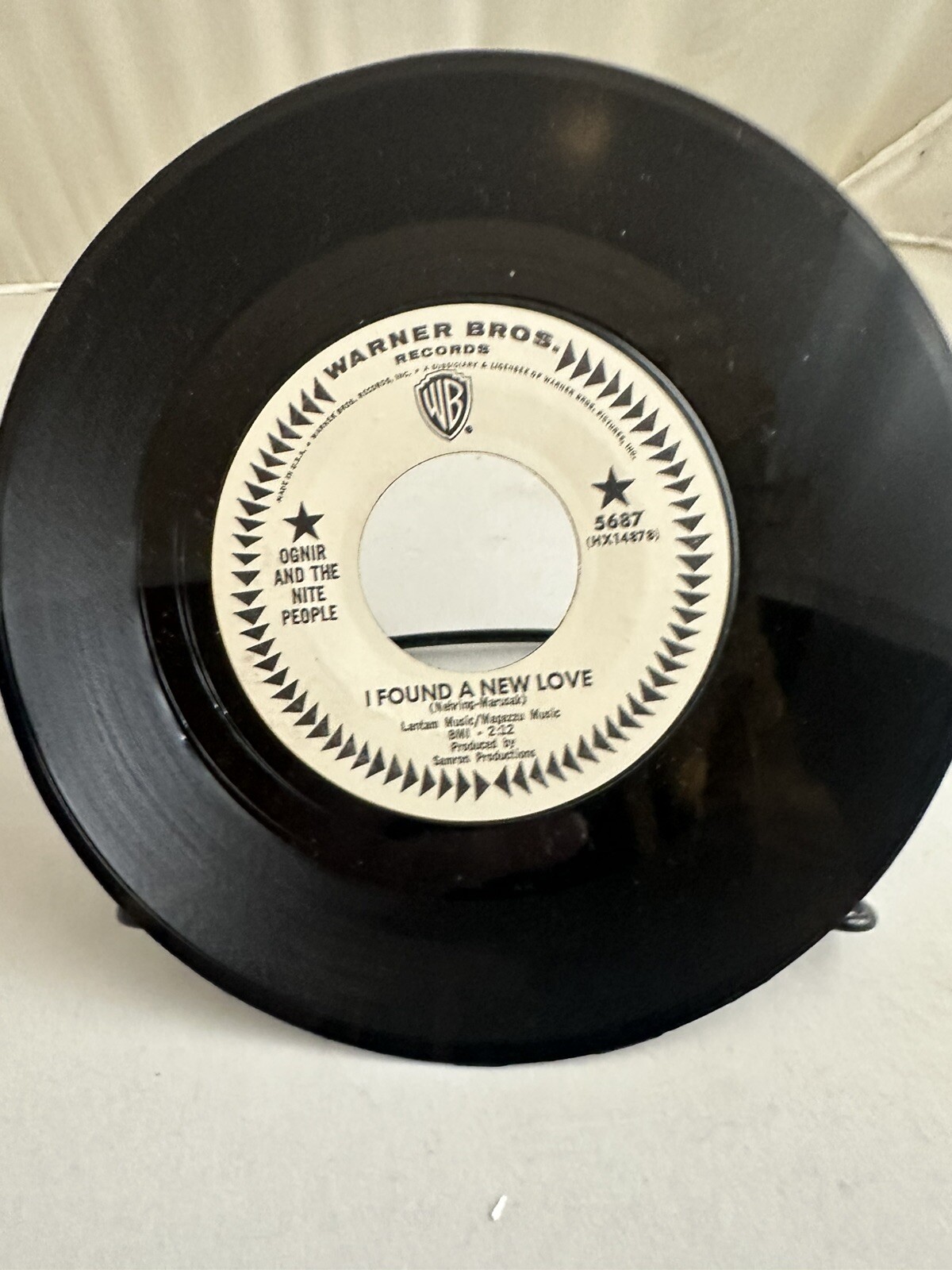 Ognir And The Nite People 45RPM - I Found A New Love/All My Heart WLP VG+