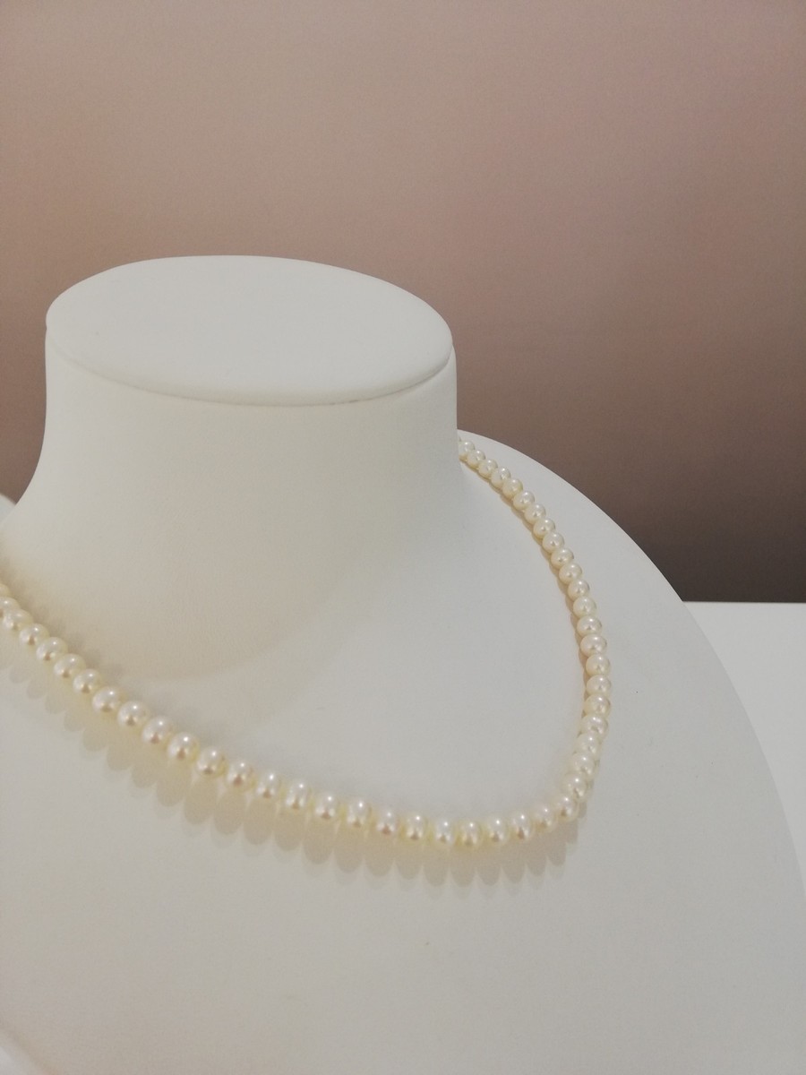 Perle D'acqua Dolce A Grana Di Riso - 8x7 Mm - Grado A Bianco X35cm